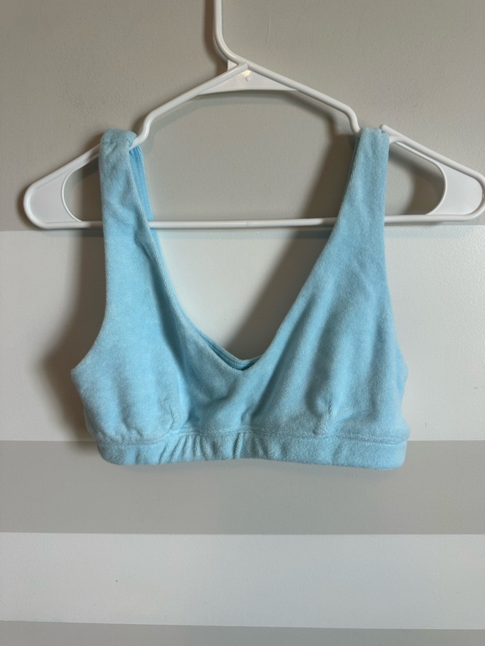 Aerie Offline Recharge Summer Lights Terry Sports Bra Bralette - Picture 2 of 3